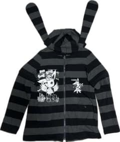 Maris rock うさ耳 うさぎ パーカー ラビット rabbit ジップ - メルカリ