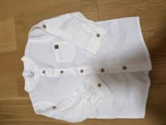 H&M ホワイト 長袖シャツ 84cmのサムネイル