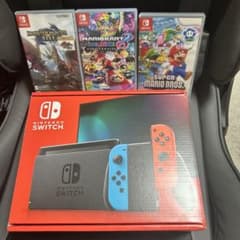 【新品級美品】Nintendo Switch 本体＋ソフト3本 豪華セットのサムネイル