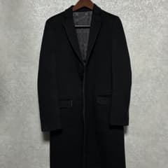 美品】ヴィトン カシミヤ チェスターコート ダミエ ブラック 46 - メルカリ