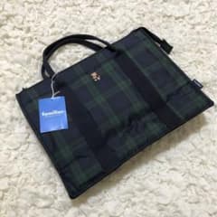 familiar ファミリア ブラックウォッチ レッスンバッグ トート - メルカリ