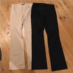 うみさま専用Theory パンツ size2 黒とベージュのサムネイル