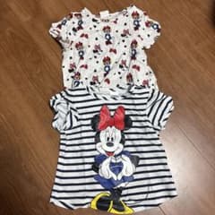 ミニーマウス 半袖Tシャツ 2枚セットのサムネイル