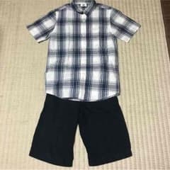 ✼専用✼OLD  NAVYチェックシャツ&ハーフパンツのサムネイル