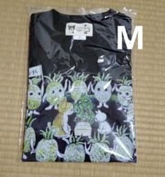ヒグチユウコ 将棋会館 棋の音 パイナップル Tシャツ ブラック M