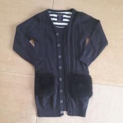 ロング　ファーポケット　カーディガンのサムネイル