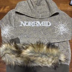 NOREMID レオパード柄 パーカー ファー付きのサムネイル