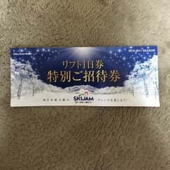 スキージャム勝山 リフト1日券のサムネイル