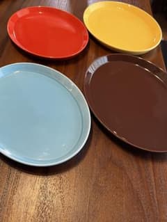 オーバル銀プレート5枚セット 46✖️31パーティ用　超メルカリ市期間限定販売 カラフル オーバルプレート 4枚セット - メルカリ