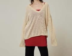 【Sea Room Lynn】PAPER KNIT 2wayルーズトップスのサムネイル