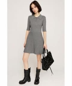 【SLY】 COLLARED PLEATS HG ショートワンピースのサムネイル