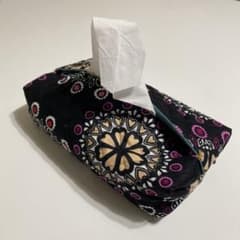箱無しティッシュボックス用カバー　ハンドメイド 花柄のサムネイル