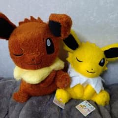 【新品未使用タグ付き】ポケモン ぬいぐるみ イーブイ サンダース くつろぎタイム 新品未使用タグ付き】ポケモン ぬいぐるみ イーブイ サンダース