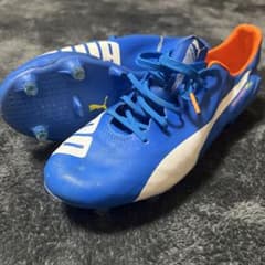 PUMA EvoSpeed 26cmサッカーシューズ ブルー/オレンジのサムネイル