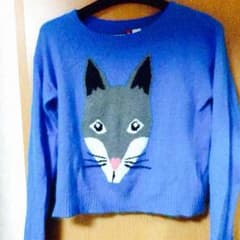 値下げ！H&M きつねニットのサムネイル