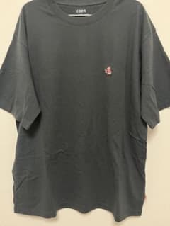coen ベア刺繍 クルーネックTシャツ チャコールグレー XLのサムネイル
