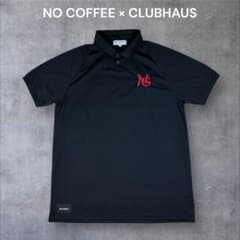 極美品 NO COFFEE × CLUBHAUS コラボ ポロシャツ 黒 XL - メルカリ