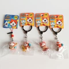 ご当地 妖怪ウォッチ キーホルダー ビーズストラップ 4点セット　未使用品のサムネイル