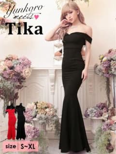 Tika マーメイドロングドレス　オフショルダーのサムネイル