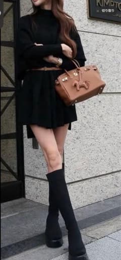 鈴木亜美さん 新作ニットブーツ Sサイズ - メルカリ