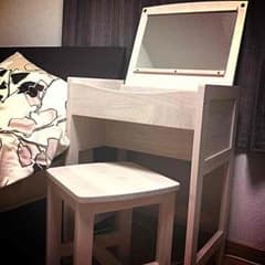 送込 木目のドレッサー/鏡台のサムネイル