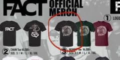 FACT 2025ラストデザイン 黒 Tシャツ　Lのサムネイル