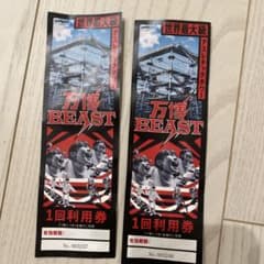 【Tomomi様専用】万博BEAST 1回利用券　2枚セットのサムネイル