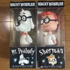 wacky wobbler Mr. Peabody&Sherman 2体セット wacky wobbler Mr. Peabody&Sherman 2体セット - メルカリ