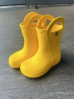 【クロックス】レインブーツ イエロー 18センチのサムネイル
