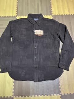 新品】ステュディオダルチザン 奄美泥染BOROジャガードシャツ サイズ42