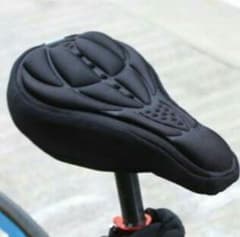 人間工学 3D  ソフトパッド  MTB スポーツ サドルカバー 黒のサムネイル
