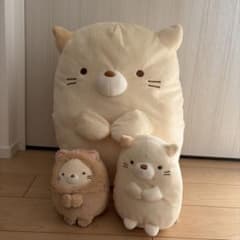 고양이 봉제인형(LL) [스미코구라시] 세트