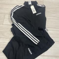 は*様 adidas ジャージ上下セット ブラック Mサイズ 品番FM6303のサムネイル