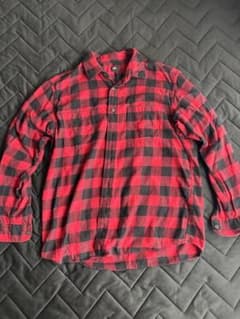 UNIQLO ネルシャツ レッド ブラック Lのサムネイル