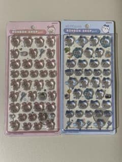琉*奈様 ボンボンドロップシール ハチワレと古本屋セットのサムネイル