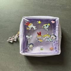 パワーパフガールズ クリアポーチ ラメ パープルのサムネイル