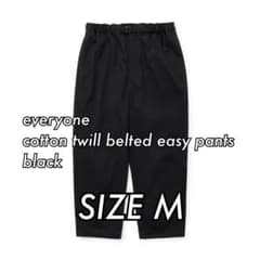 everyone cotton twill belted easy pants - メルカリ
