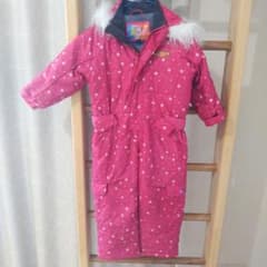 SKI BEAR キッズ スキーウェア つなぎ ピンク 星柄 100 - メルカリ