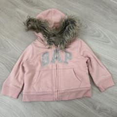 baby GAP ギャップ ファーボアパーカー ベビー80cmのサムネイル