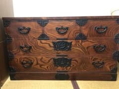 難あり　岩谷堂箪笥 伝統工芸品 鍵付 南部鉄器金具 チェストのサムネイル