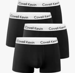 Covell Kevin ブラックボクサーパンツ 4枚セットのサムネイル