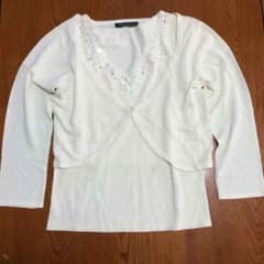 値下げ 新品 ine アンサンブル カーディガンのサムネイル