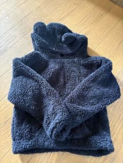 キッズ フリースジャケット 120cm くま耳付き