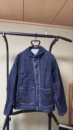 ワンピースオブロック× Foremost ショールカラーデニムカバーオール 40