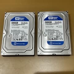 Western Digital WD5000AAKX 500GB HDD 2台のサムネイル