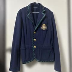 ラルフローレン　ネイビーブレザー　XL ゴールド刺繍のサムネイル