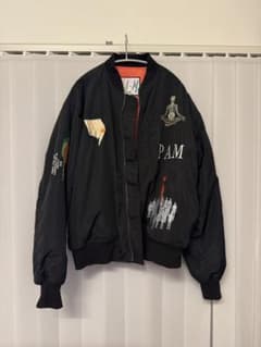 米津玄師着用P.A.M. PERKS AND MINI 刺繍 ボンバージャケット - メルカリ