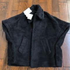 Max Mara TEBEテディベアケープ黒 - メルカリ