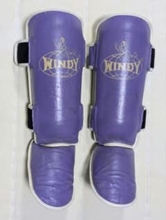 希少色・防御力UPモデル】WINDY レッグプロテクター（M） 紫 女子使用