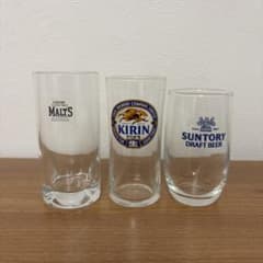 昭和レトロ ビールグラス 3個セット サントリー キリン マイツ KIRINのサムネイル